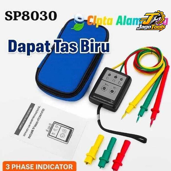 Digital 3 Three Phase Indicator Rotation Sequence Meter Tester SP8030