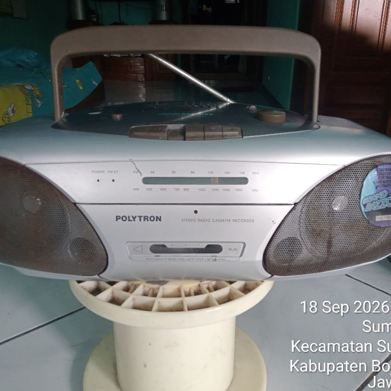 Radio/tape Polytron PSC-612 semi jumbo,grand bazzoke Second (SEGEL) Normal masih ORI