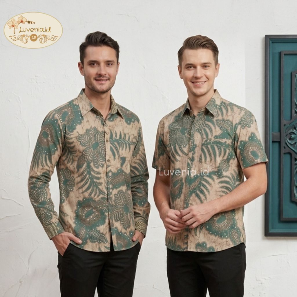 Kemeja Batik Pria 113 / 115 BHK - Batik Modern / Kemeja Pria / Batik Couple / Seragam Batik / Batik 