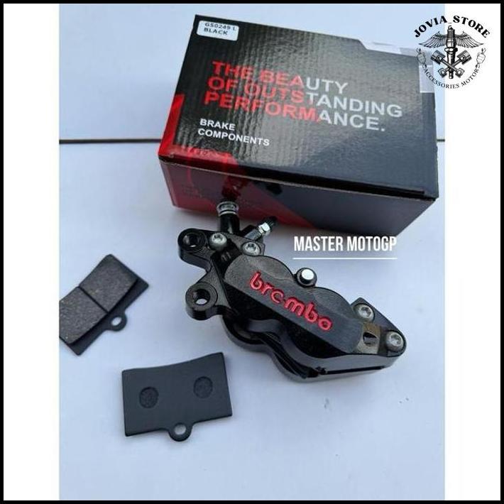 Kaliper Big Pot Brcmbo Titanium Grey 4 Piston Kanan Kepala Babi Big Pot 4 Piston Kaliper Rem Depan C