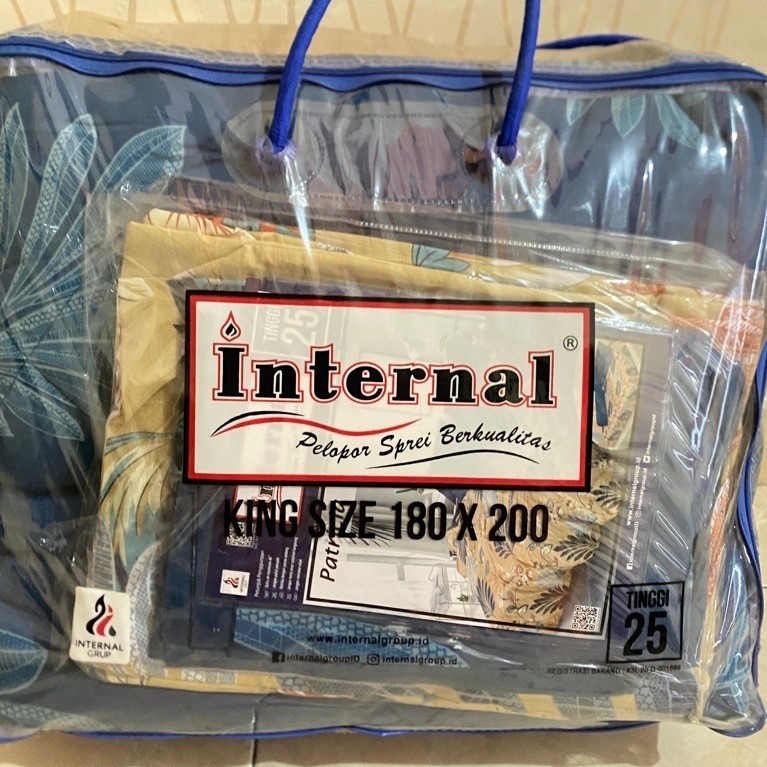 Bedcover Internal king Premium ukuran 180x200cm