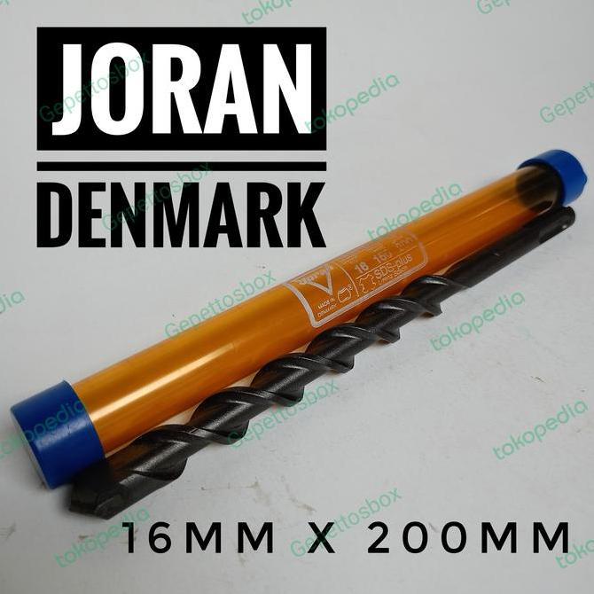 MATA BOR BETON SDS PLUS 16MM X 200MM JORAN DENMARK HAMMER DRILL 20CM HEMAT
