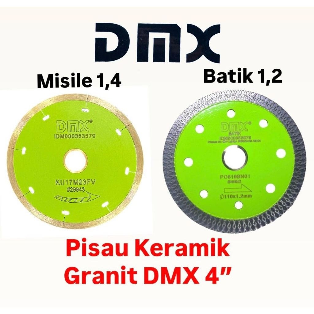 DMX Diamond Wheel Pisau Potong Keramik Granit 4" BATIK - MISILE