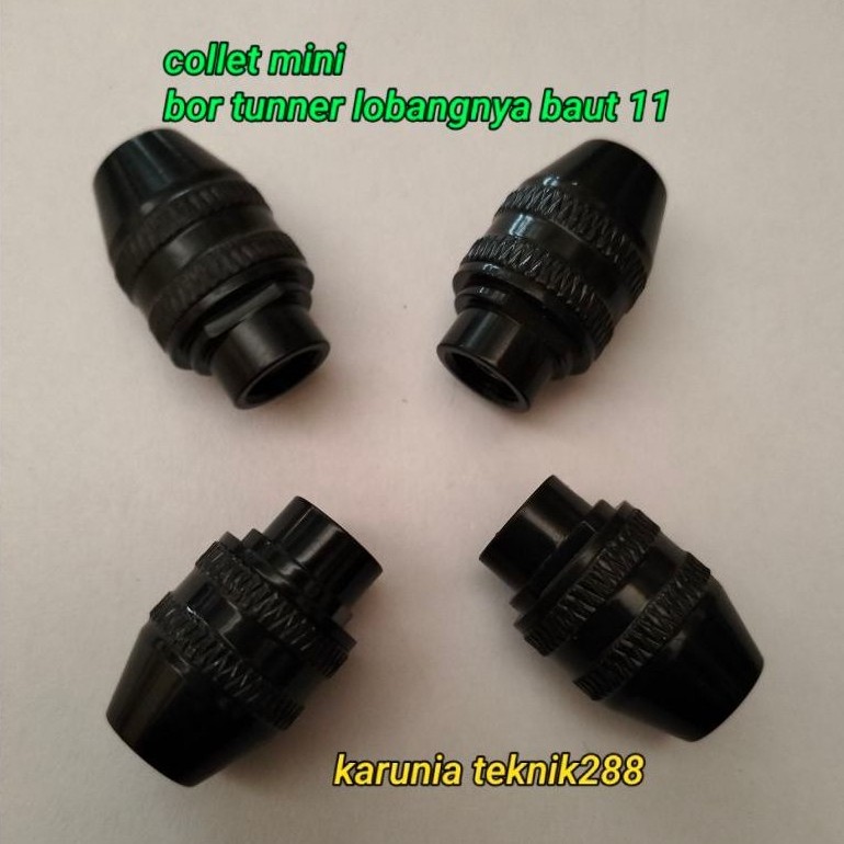 kepala Chuck bor mini bor tunner lobang baut 11 untuk tuner gagang 3mm