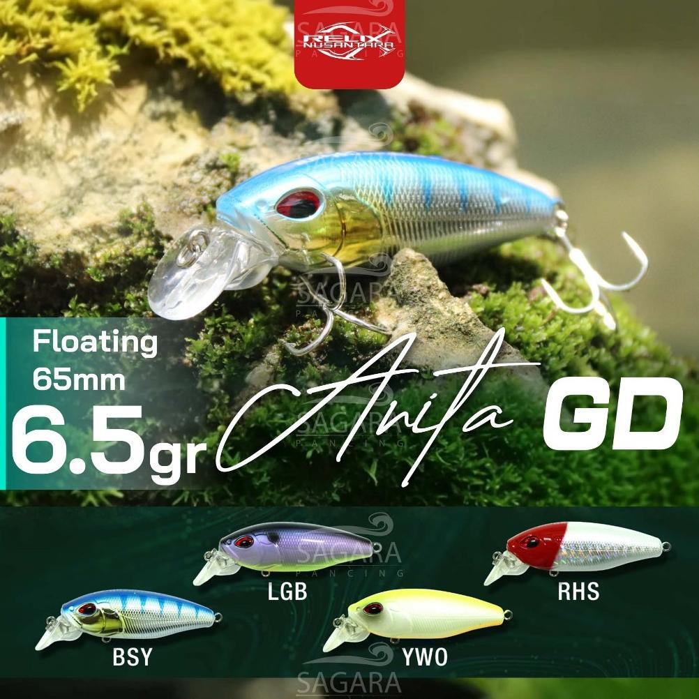 NEW PRODUK MINNOW ANITA GD | MINNOW RELIX NUSANTARA | MINNOW FLOATING | UMPAN PANCING LURE RELIX