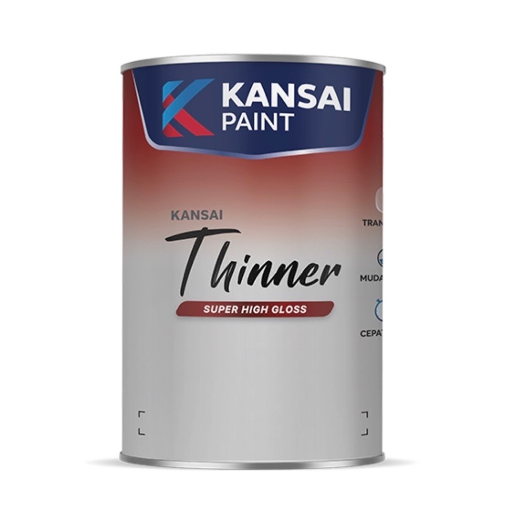 KANSAI FAN BRAND PAINT THINNER 0,75 Liter | SUPER HIGH GLOSS | Pengencer Cat Minyak FTALIT