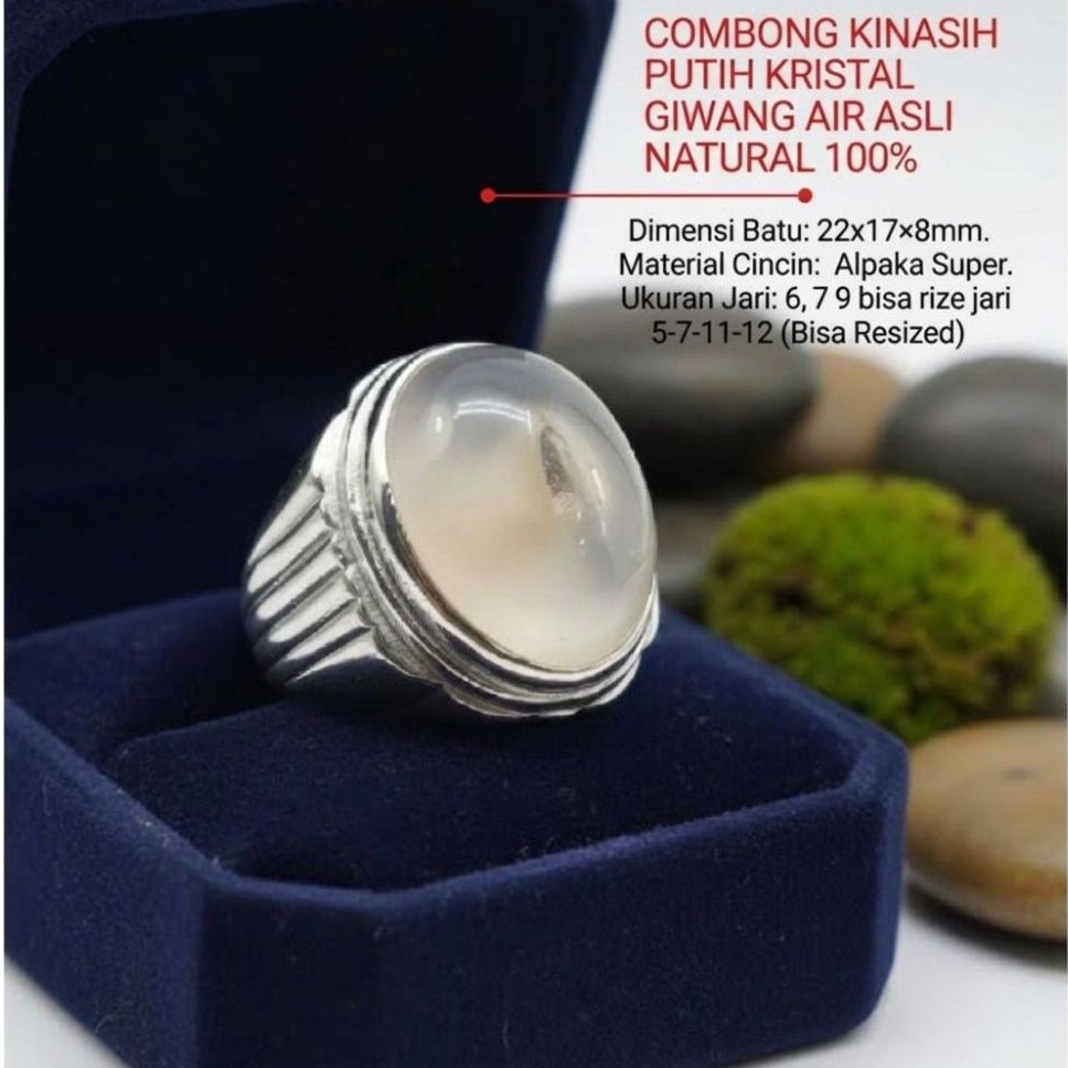 BATU CINCIN COMBONG KINASIH PUTIH CRYSTAL
