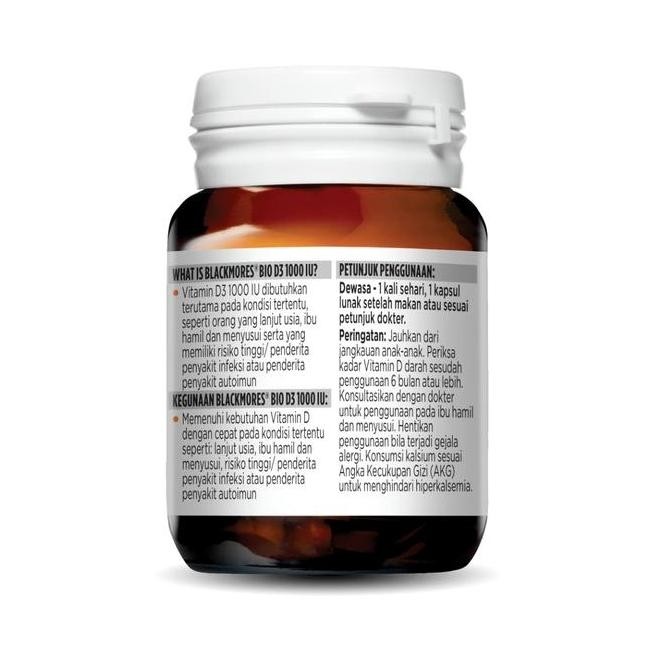 Maximal- Blackmores Bio D3 1000 Iu 30 Tablet Vitamin D3 1000 Iu D3 Blackmores