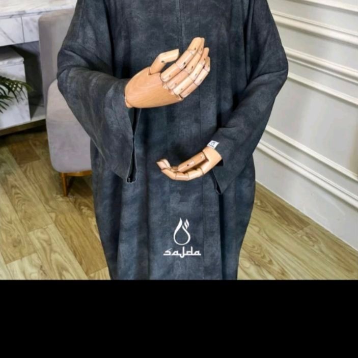 Abaya Tsurayya sajda elijah black-black size L
