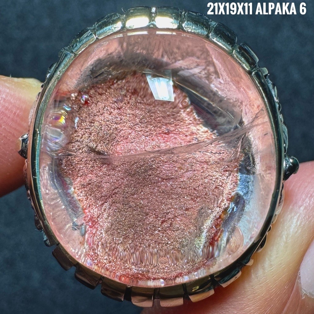 Cincin Batu Akik Natural Kecubung Karang