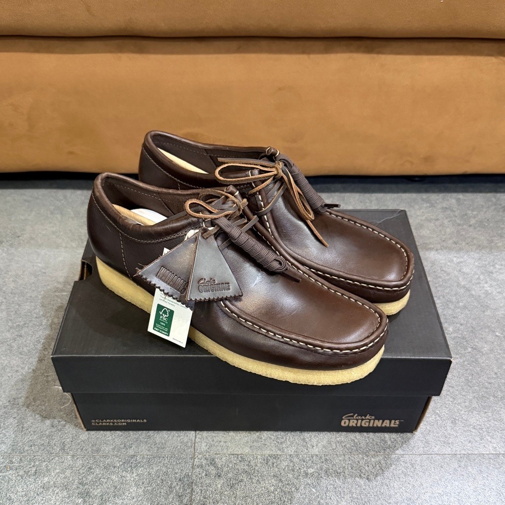 Clarks Wallabee Dark Brown Leather
