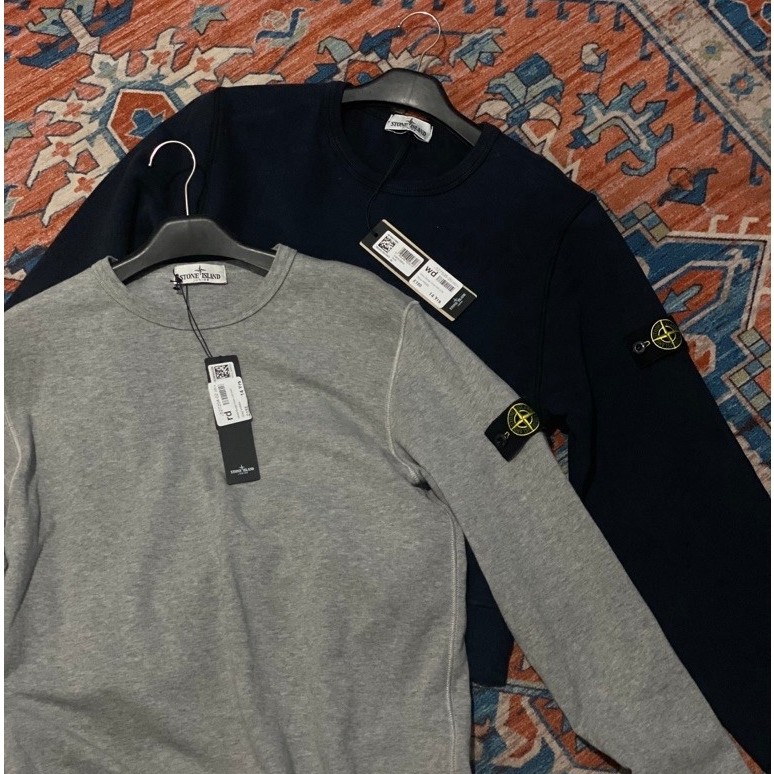 Stone Island Original Junior Badge Crewneck Sweatshirt certilogo