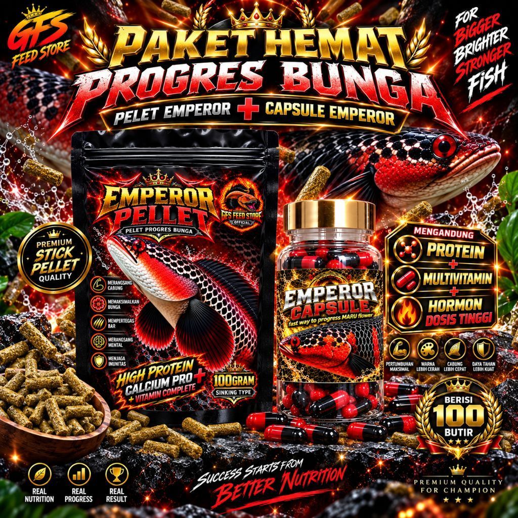 PAKET HEMAT PROGRES BUNGA  Pelet & Kapsul Emperor