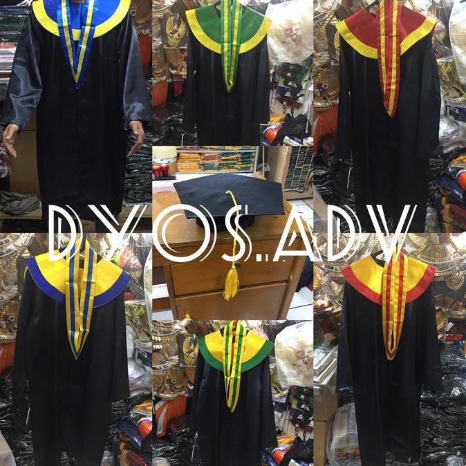 DV214 - toga wisuda smp toga wisuda sma toga wisuda smp dan sma bahan satin