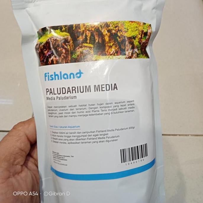 Fishland media tanam paludarium