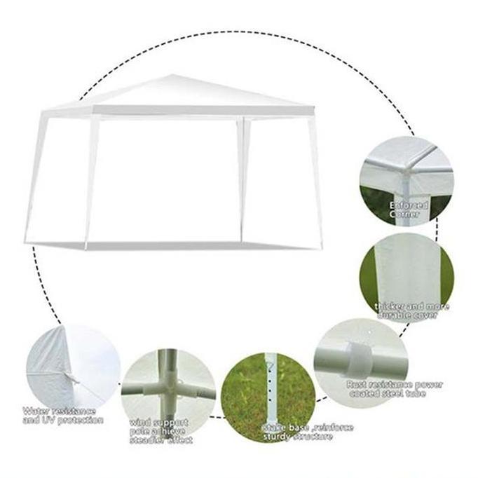 Tenda Lipat 3x3 Tenda Jualan Pameran Bazar Gazebo/Tenda Jualan Set Lengkap Tenda Lipat Dinding Tenda