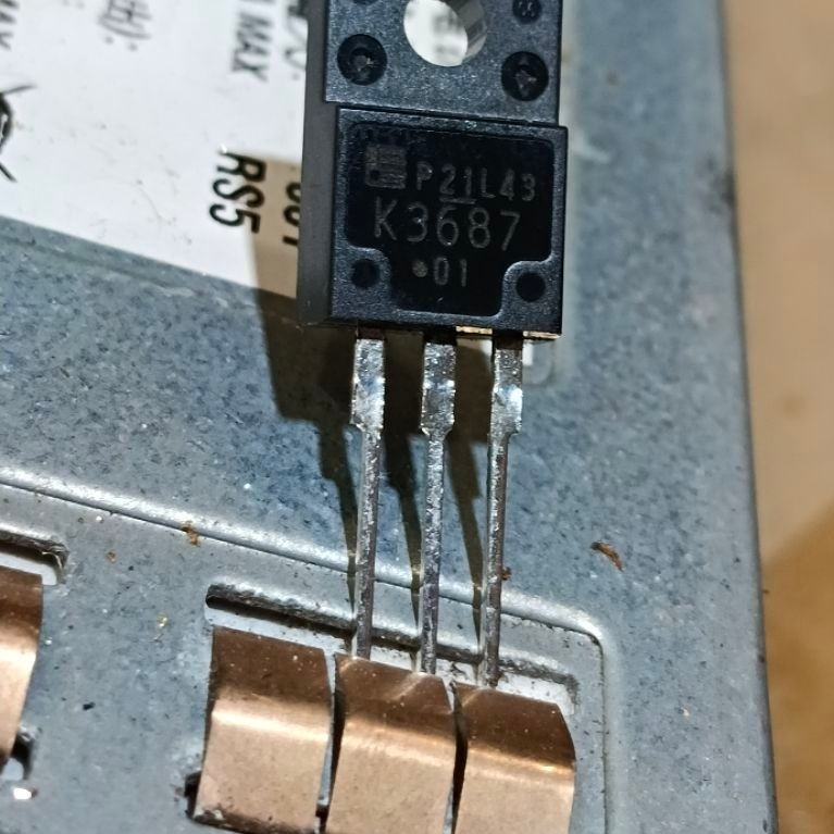 mosfet k3687 16a 600v original