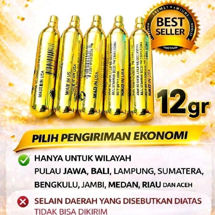 Pompa CO2 12 gram - Produk Berat 12 gram gas gamio Cocok untuk Kebutuhan Anda dengan Spesifikasi Tep