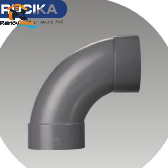 LONG ELBOW  3" DV -  KENI PANJANG 3  LARGE RADIUS 3" LONG ELBOW 3 INCH BOK PANJANG 3 INCH BOK PVC 3 