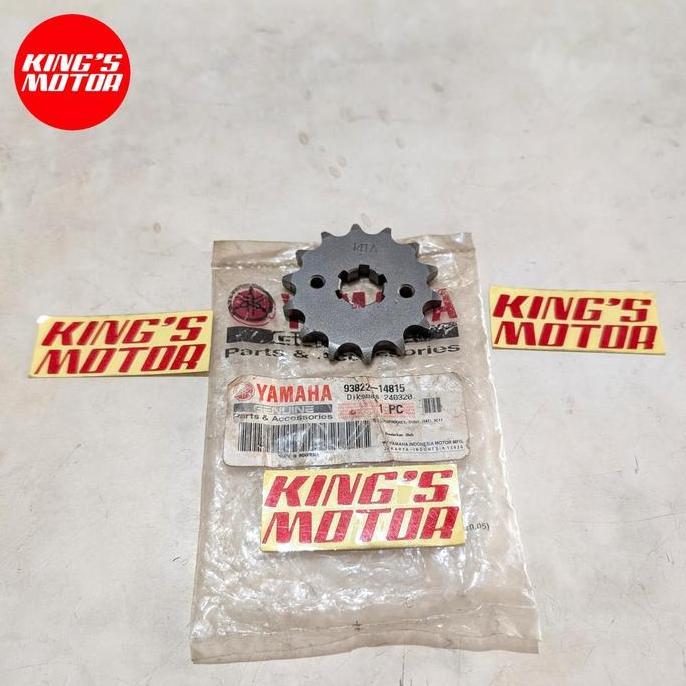 Promo GEAR GIR DEPAN JUPITER MX NEW VIXION BYSON 14T 93822 14815 ASLI ORI ORIGINAL YGP YAMAHA Diskon