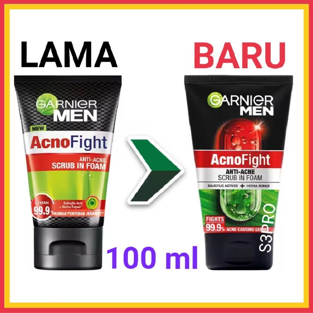 Garnier Acno Fight 100ml. Sabun cuci muka pria Acno Fight. Garnier Men.