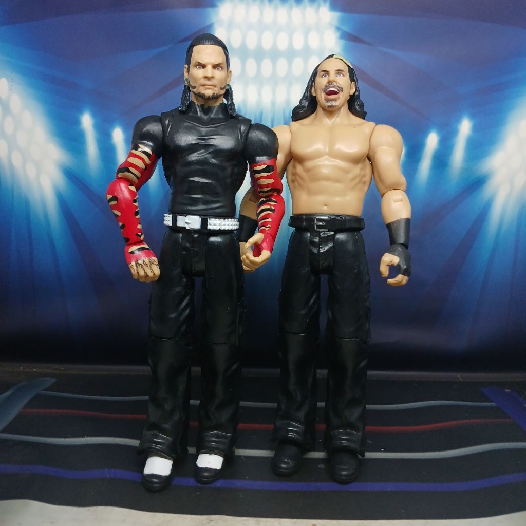 WWE MATTEL BASIC BATTLEPACK SERIES 65 THE HARDY BOYZ JEFF HARDY & MATT HARDY
