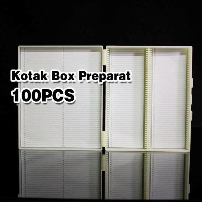 SLIDE MICROSCOPE SLIDE BOX LITE / KOTAK BOX PREPARAT SLIDE BOX OBJECT GLASS ISI 100 READY