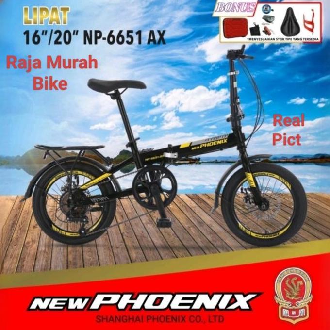 Promo Sepeda Lipat 20 Inch Phoenix NP 6651 AX Disc Brake Sepeda Lipat Phoenix 20 Inch Diskon