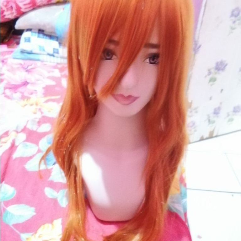 Wig cosplay nami one piece
