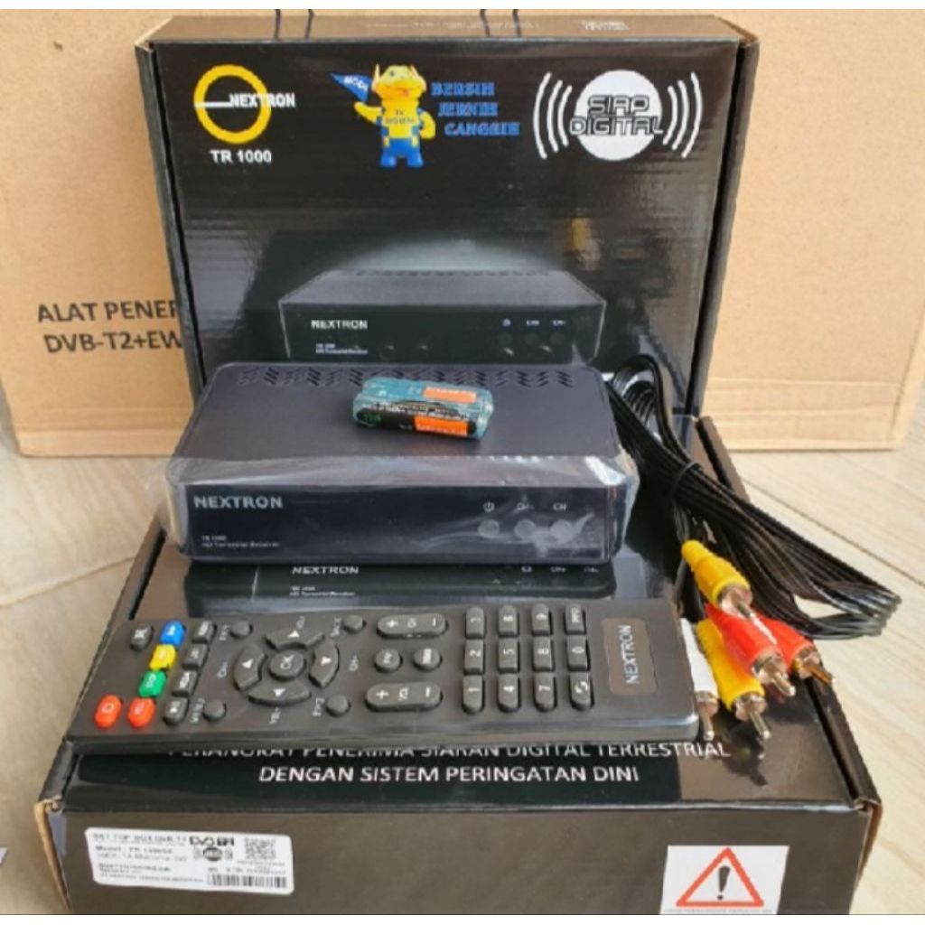 SET TOP BOX NEXTRON DVB-T2 NEXTRON PENERIMA SIARAN TV DIGITAL