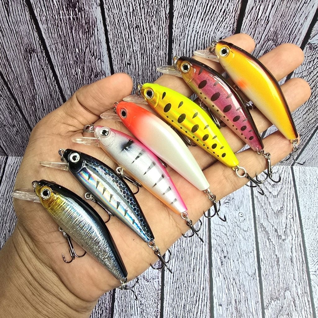1Pcs Minnow Agile 8cm Bukan Minnow Proberos