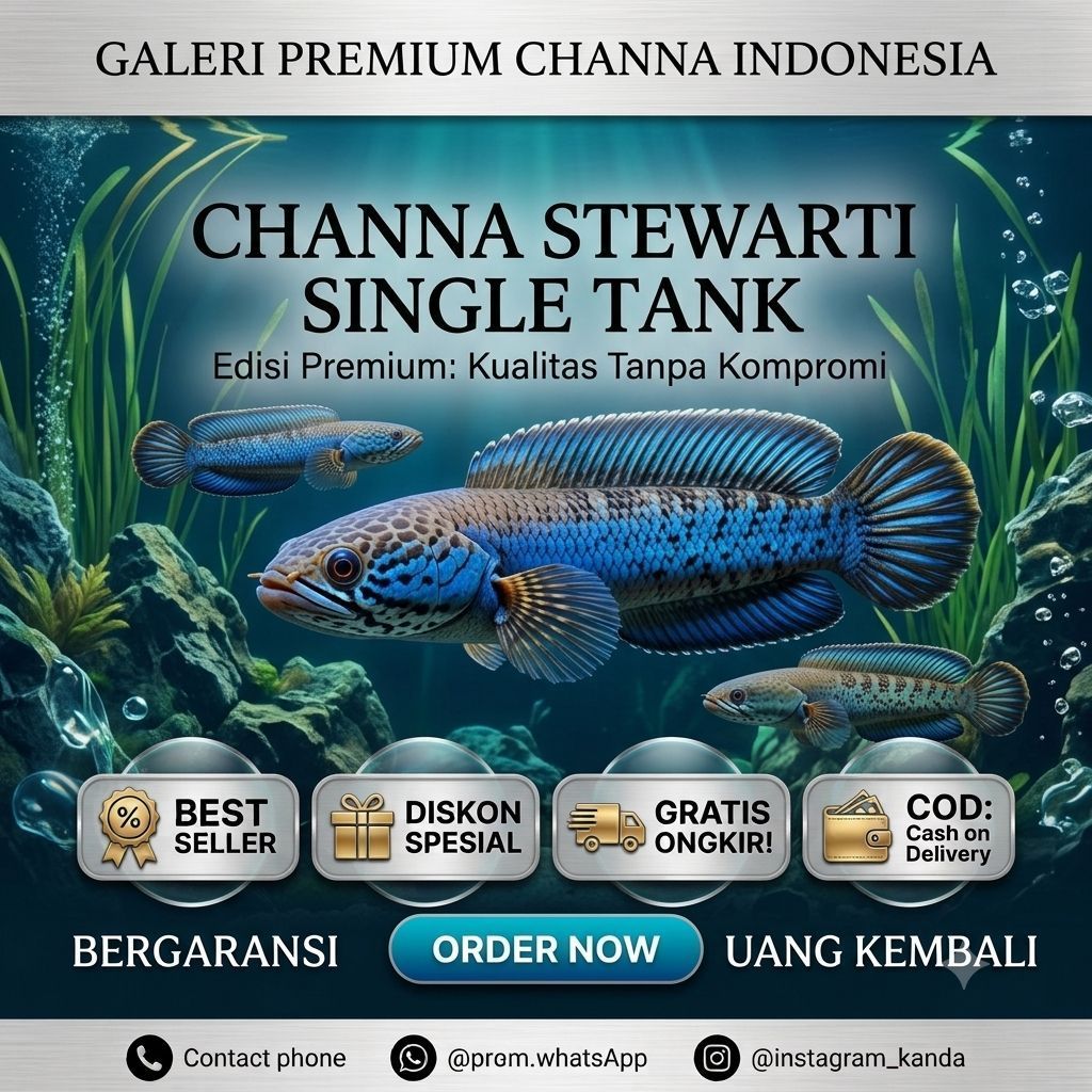 CHANA STEWARTI / STEWARTI 8-10CM SINGLE TANK / PREMIUM / BERGARANSI