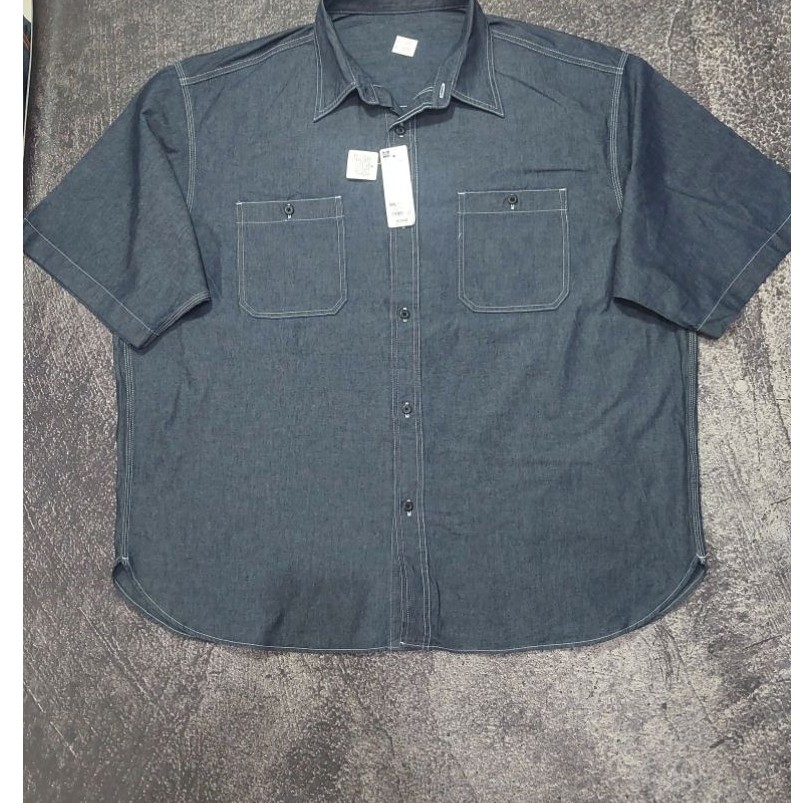 Kp 046 kemeja Denim GU size XXXL