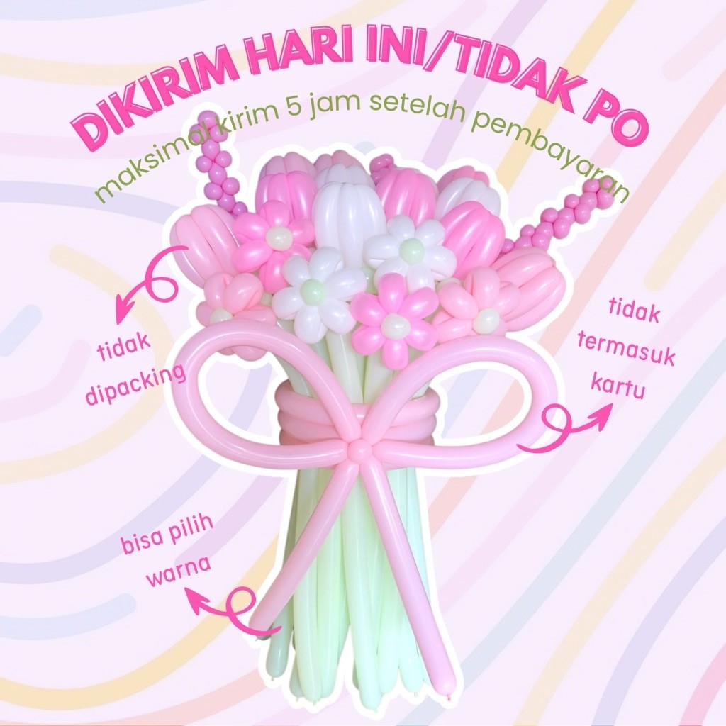 (BACA DESKRIPSI) BUKET BALON JUMBO/BUKET BUNGA BALON/BUKET BALON WISUDA/BUKET BALON JAKARTA