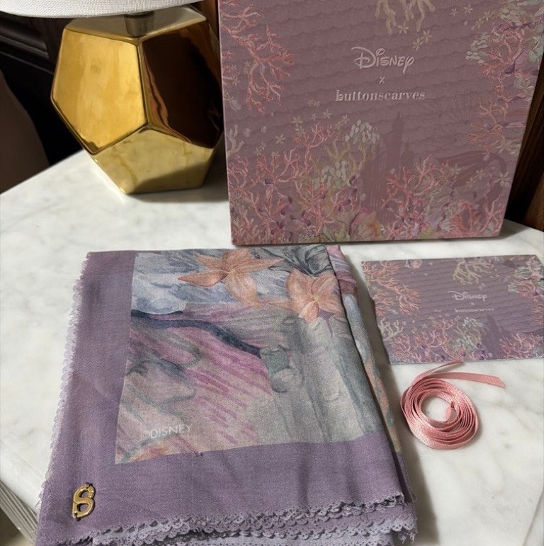 [PL] Buttonscarves - The Little Mermaid Voal Square XL - Lavender