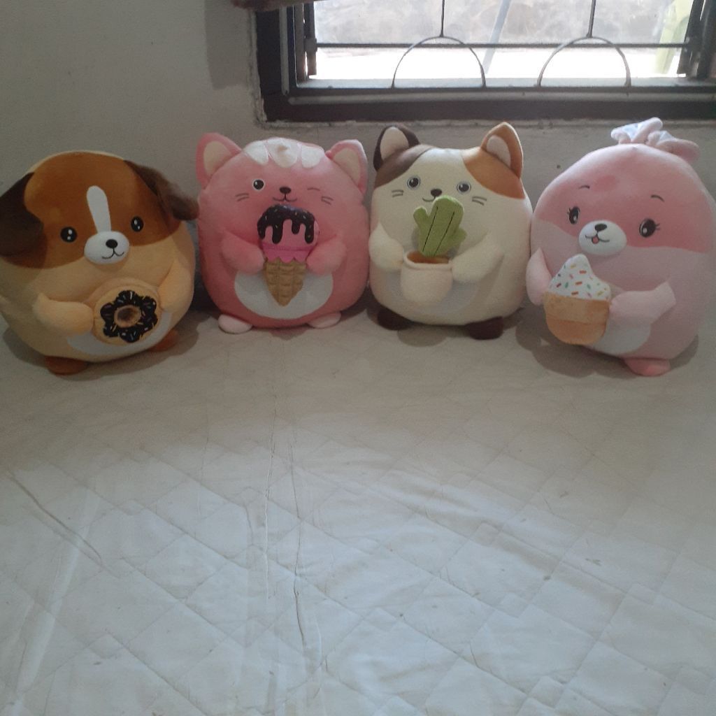 Boneka Animal Aping Round Rattle By Seulgi , Boneka Binatang Bulat Lucu Merk Seulgi