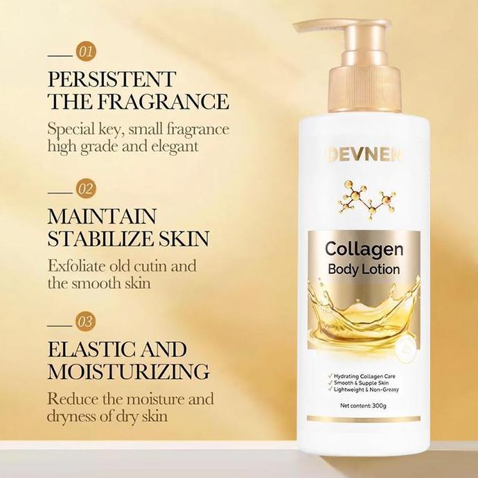 Lovely- Collagen Whitening Body Lotion Pemutih Badan Melembabkan Anti Aging Lotion Menghilangkan Kus
