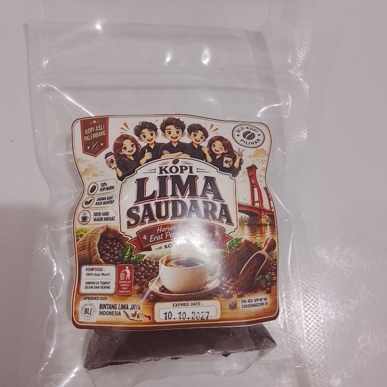 Kopi Bubuk Palembang Lima Saudara