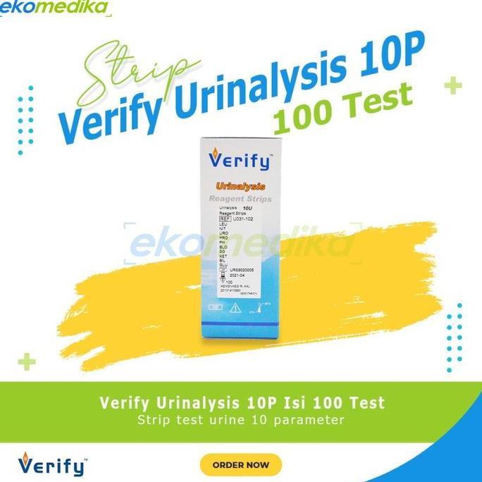 STRIP VERIFY 10P / 3P ISI 100 TEST - URINE TEST STRIP 10 PARAMETER VERIFY KHUSUS