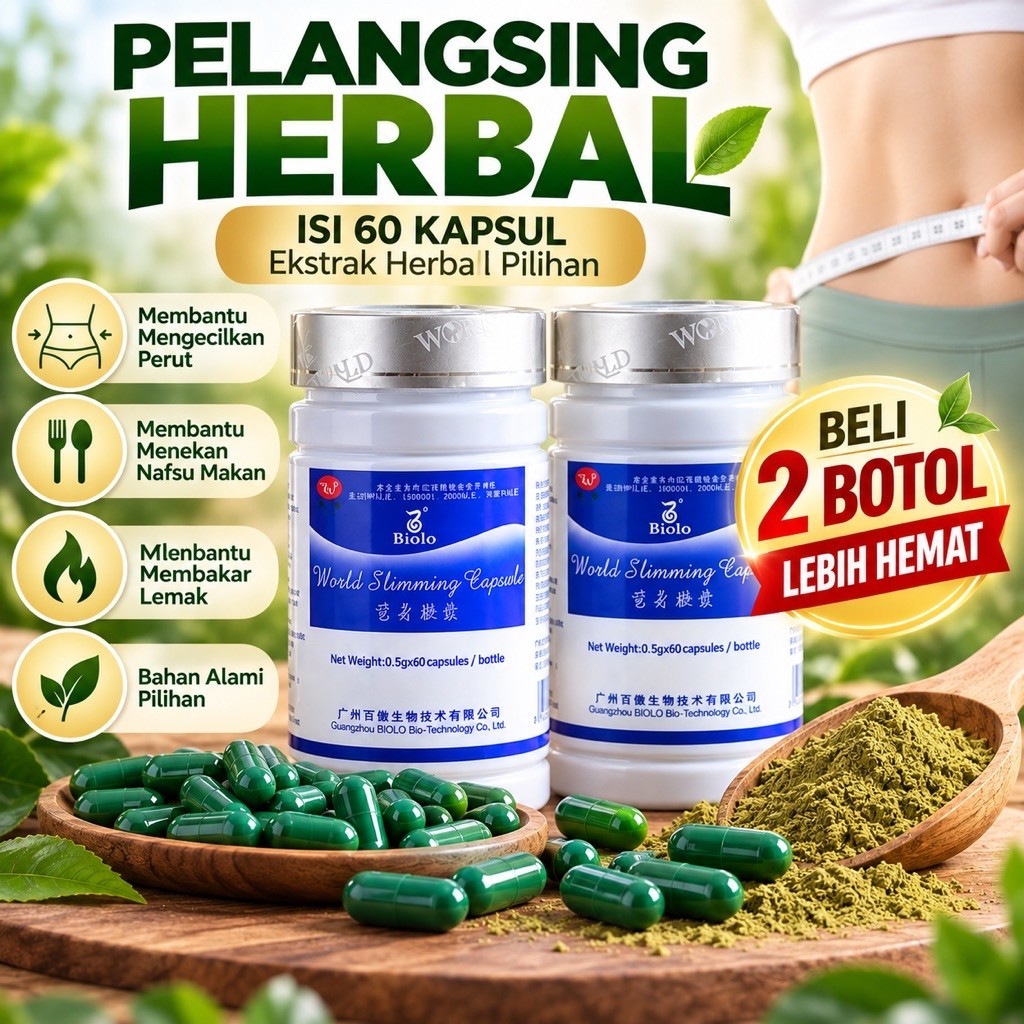 Paket 2 botol BioloWSC Ibu Naomi Pelangsing Herbal wootekh Original