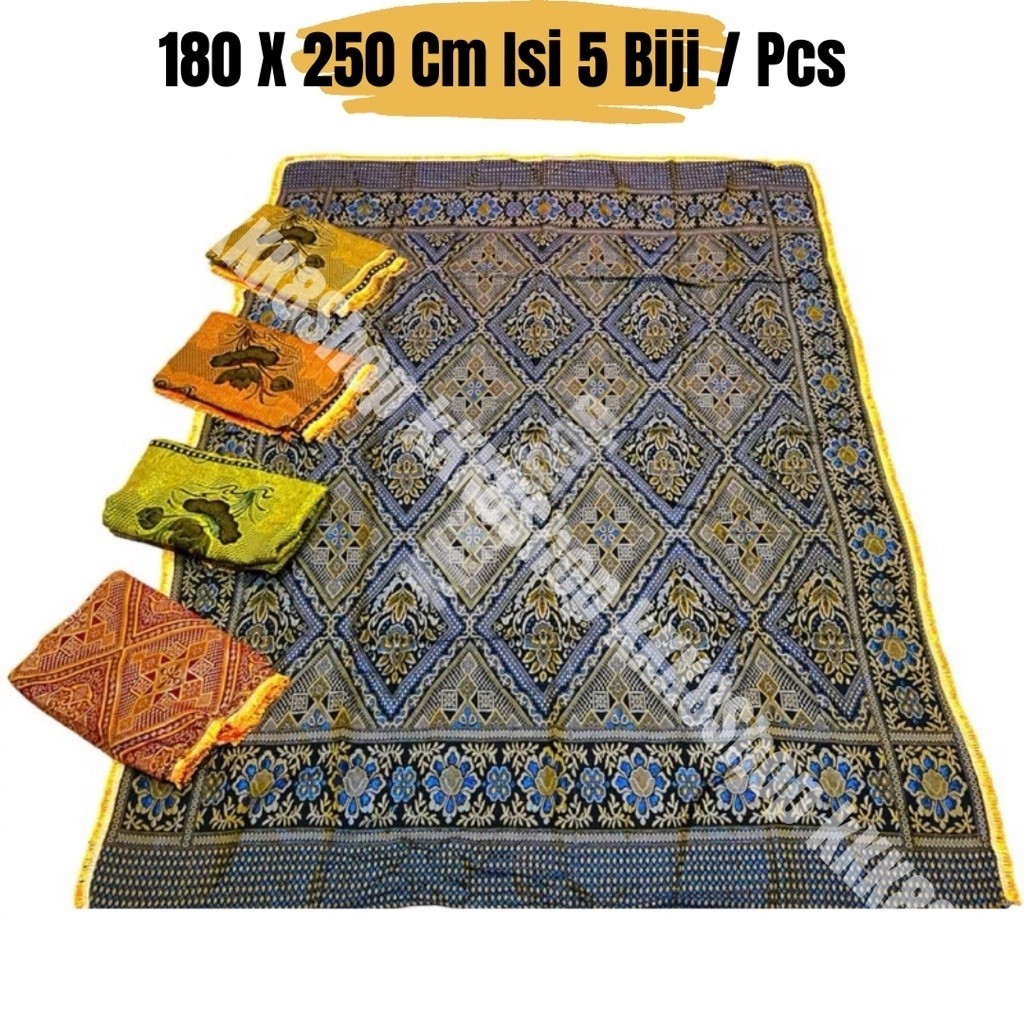 Grosir Isi 5 Biji Hambal Rajut / Karpet Alas Lantai Besar Ukuran 250 CM X 180 CM / 2,5 M X 1,8 M Ben