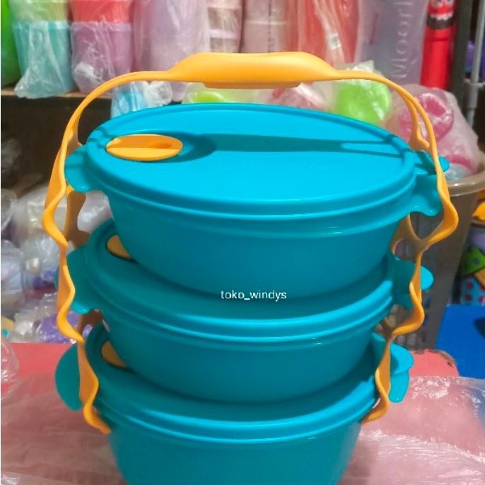 Rantang CAB bulat tupperware /Rantang susun tupperware