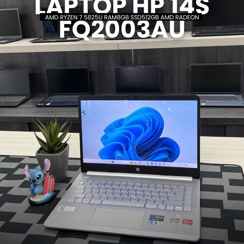 LAPTOP HP 14S FQ2003AU AMD RYZEN 7 5825U RAM8GB SSD512GB