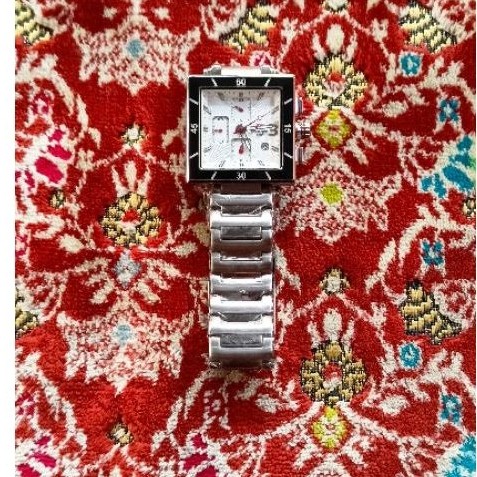Jam Tangan Pria Swiss Army DHC+ SA2050M Square Chronograph Stainless Steel