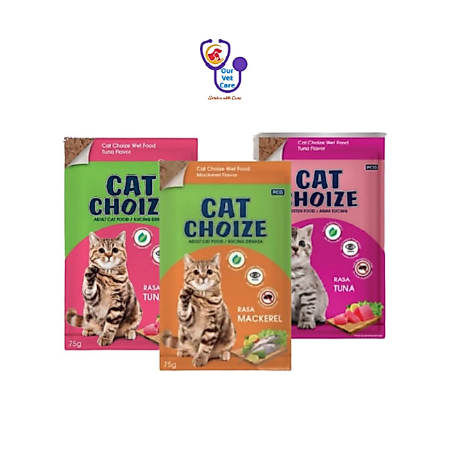 CAT CHOIZE POUCH CAT FOOD ADULT - KITTEN - MAKANAN BASAH KUCING - WETFOD