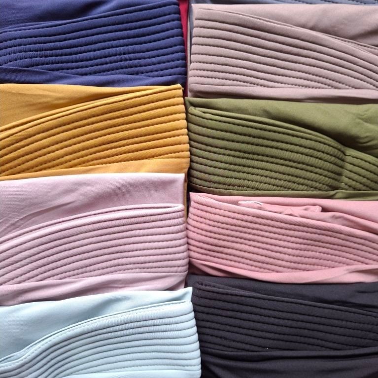 Bergo Jersey Jumbo Instan Menutup Dada Pad | Halus, Lembut, Ringan | MIX WARNA | 5 Pcs | 10 Pcs | 20