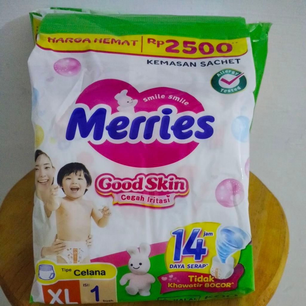 Merries XL1 ( 1 Renceng 6 Pcs )