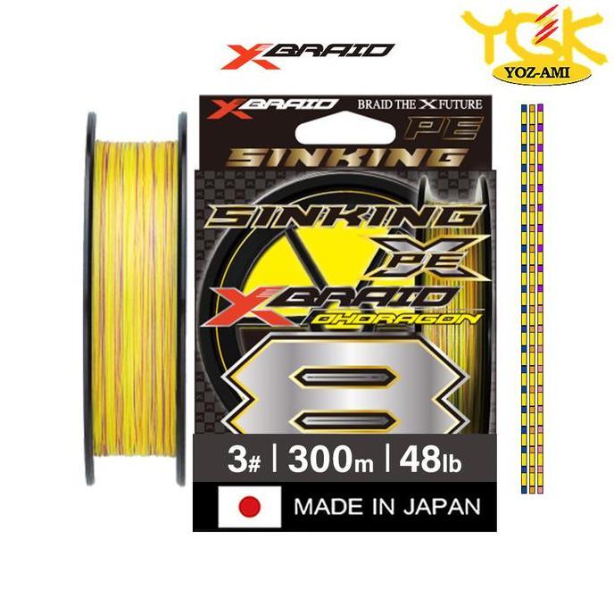 Pilihan - Ygk X-Braid Ohdragon X8 Sinking 300M Alat Pancing Senar Pancing Pe Xbraid