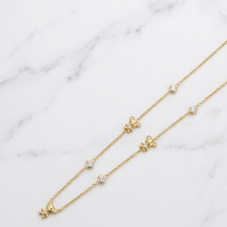 kalung titanium fashion korean style boneka