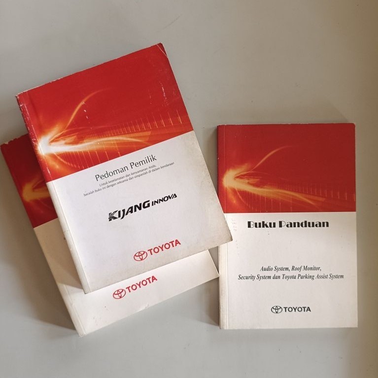 BUKU PEDOMAN PEMILIK MANUAL BOOK TOYOTA KIJANG INNOVA (ORIGINAL)